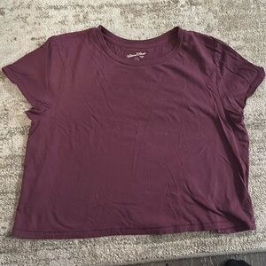 Cropped Purple T-shirt